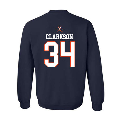 Virginia - NCAA Women's Basketball : London Clarkson - Crewneck Sweatshirt Replica Shersey