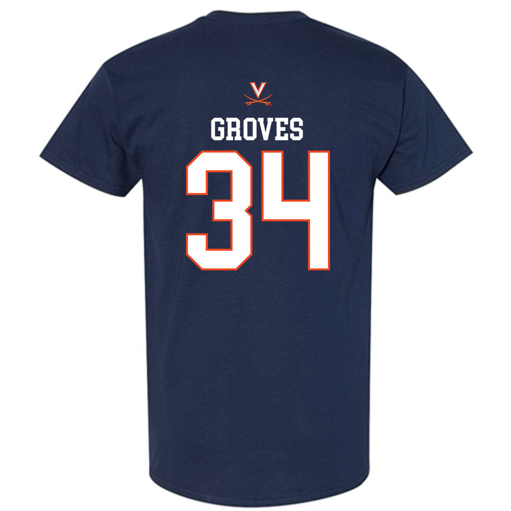 Virginia - NCAA Men's Basketball : Jacob Groves - T-Shirt Replica Shersey