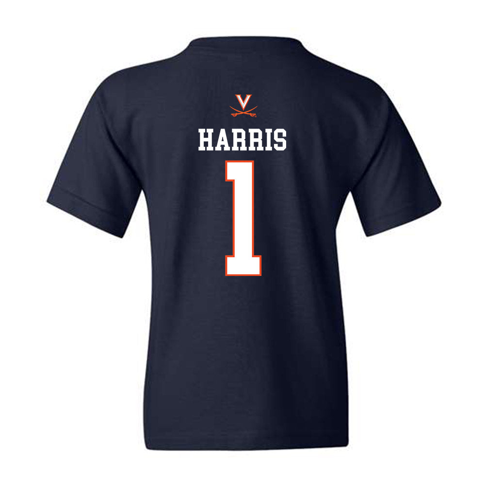 Virginia - NCAA Men's Basketball : Dante Harris - Youth T-Shirt Replica Shersey