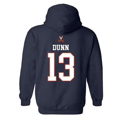 Virginia - NCAA Men's Basketball : Ryan Dunn - Hooded Sweatshirt Replica Shersey