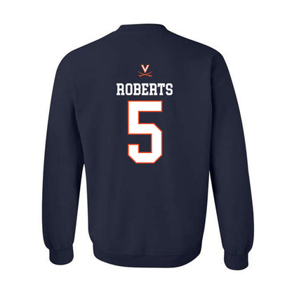 Virginia - NCAA Men's Basketball : Desmond Roberts - Crewneck Sweatshirt Replica Shersey