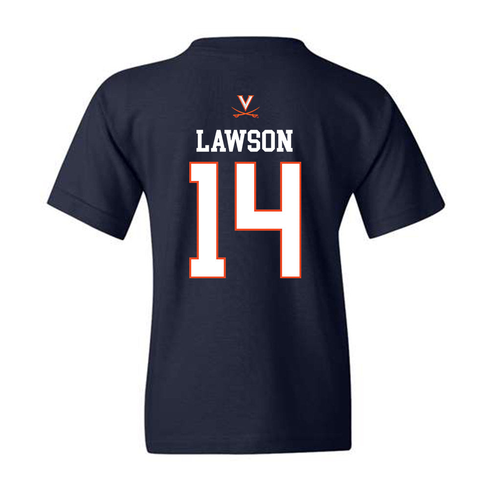 Virginia - NCAA Women's Basketball : Kaydan Lawson - Youth T-Shirt Replica Shersey