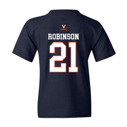 Virginia - NCAA Men's Basketball : Anthony Robinson - Youth T-Shirt Replica Shersey