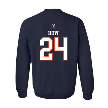 Virginia - NCAA Men's Basketball : Tristan How - Crewneck Sweatshirt Replica Shersey