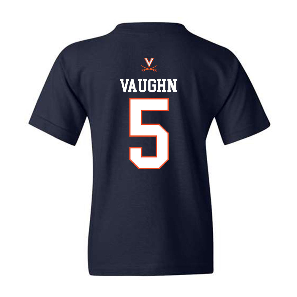 Virginia - NCAA Women's Basketball : Yonta Vaughn - Youth T-Shirt Replica Shersey