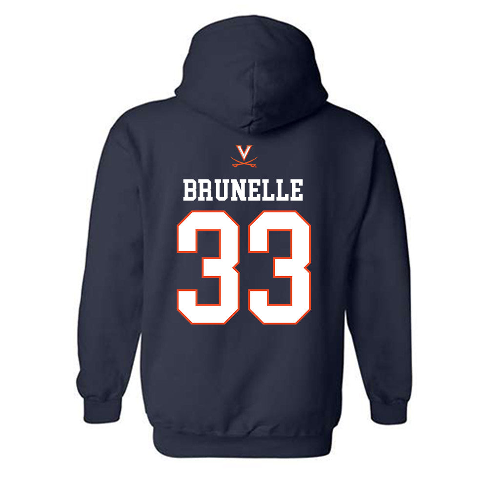 Virginia - NCAA Women's Basketball : Sam Brunelle - Hooded Sweatshirt Replica Shersey