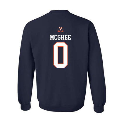 Virginia - NCAA Women's Basketball : Olivia McGhee - Crewneck Sweatshirt Replica Shersey