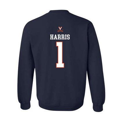 Virginia - NCAA Men's Basketball : Dante Harris - Crewneck Sweatshirt Replica Shersey