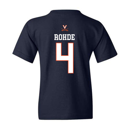 Virginia - NCAA Men's Basketball : Andrew Rohde - Youth T-Shirt Replica Shersey