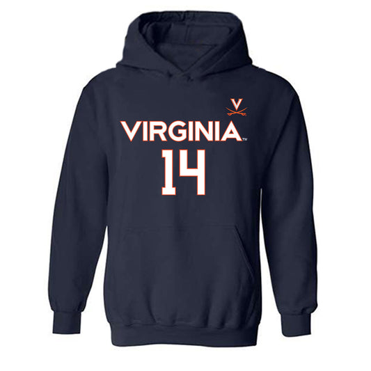 Virginia - NCAA Women's Basketball : Kaydan Lawson - Hooded Sweatshirt Replica Shersey