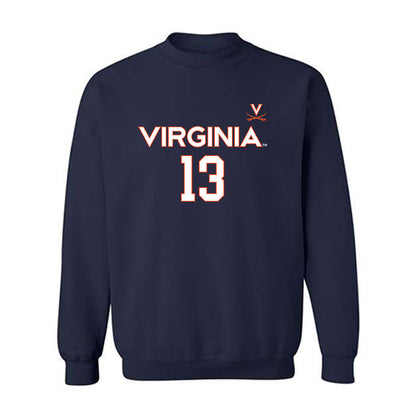 Virginia - NCAA Men's Basketball : Ryan Dunn - Crewneck Sweatshirt Replica Shersey