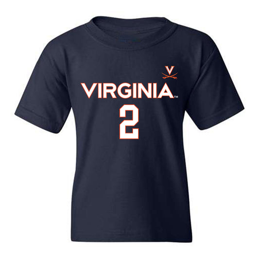 Virginia - NCAA Men's Basketball : Reece Beekman - Youth T-Shirt Replica Shersey