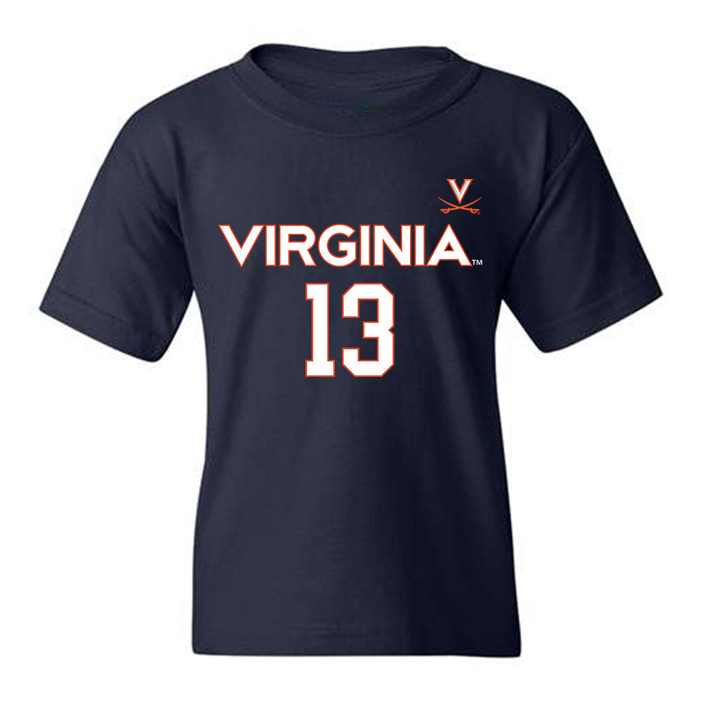 Virginia - NCAA Men's Basketball : Ryan Dunn - Youth T-Shirt Replica Shersey