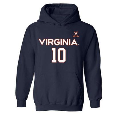 Virginia - NCAA Men's Basketball : Taine Murray - Hooded Sweatshirt Replica Shersey