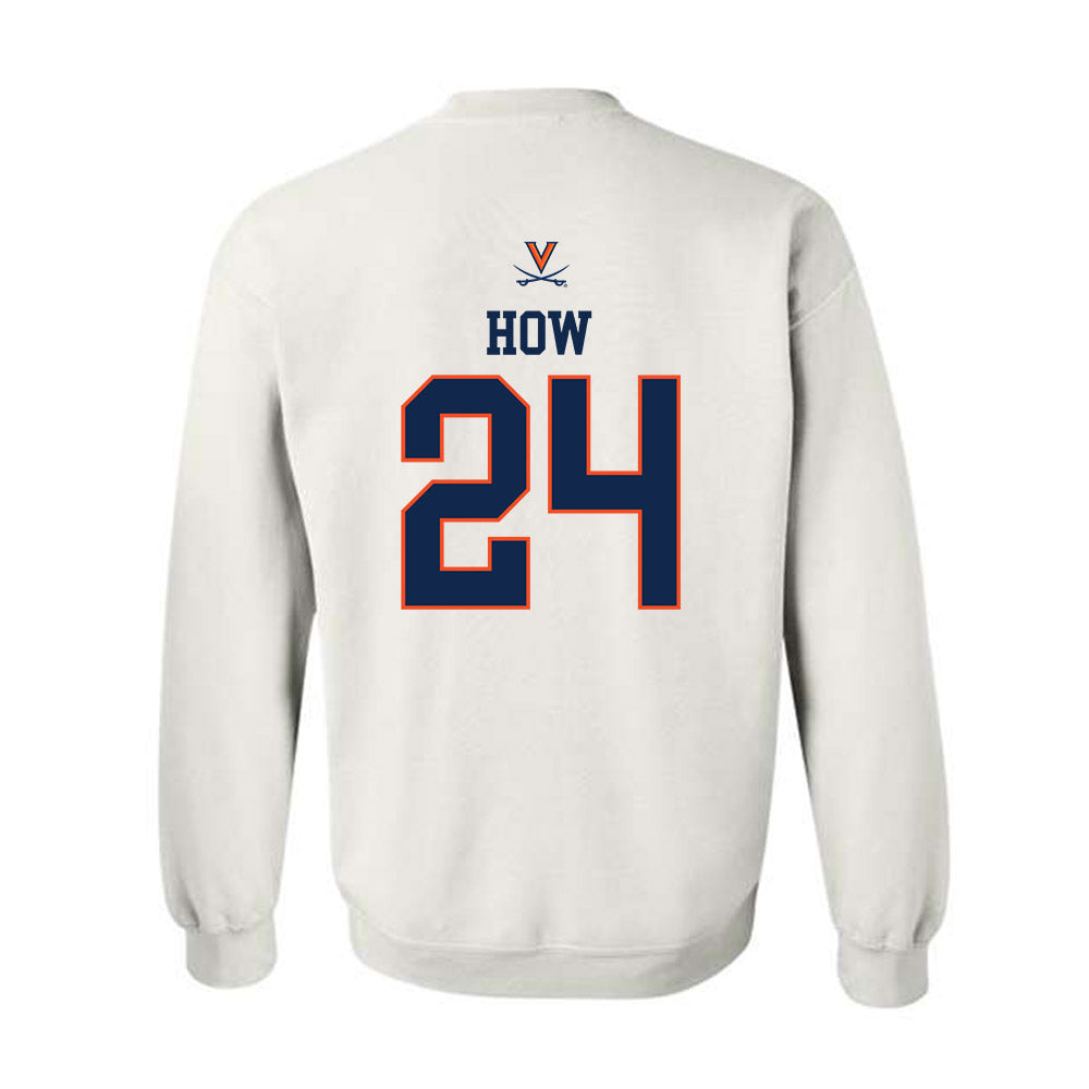 Virginia - NCAA Men's Basketball : Tristan How - Crewneck Sweatshirt Replica Shersey