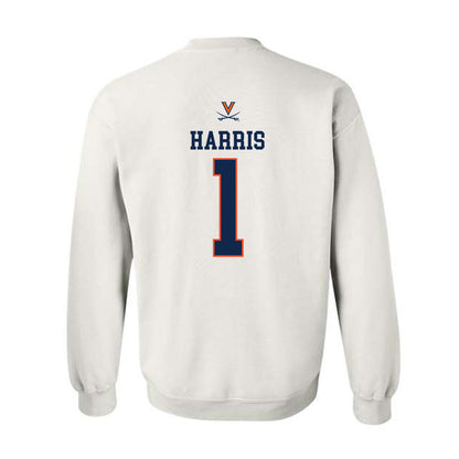 Virginia - NCAA Men's Basketball : Dante Harris - Crewneck Sweatshirt Replica Shersey