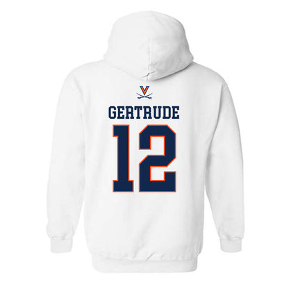 Virginia - NCAA Men's Basketball : Elijah Gertrude - Hooded Sweatshirt Replica Shersey