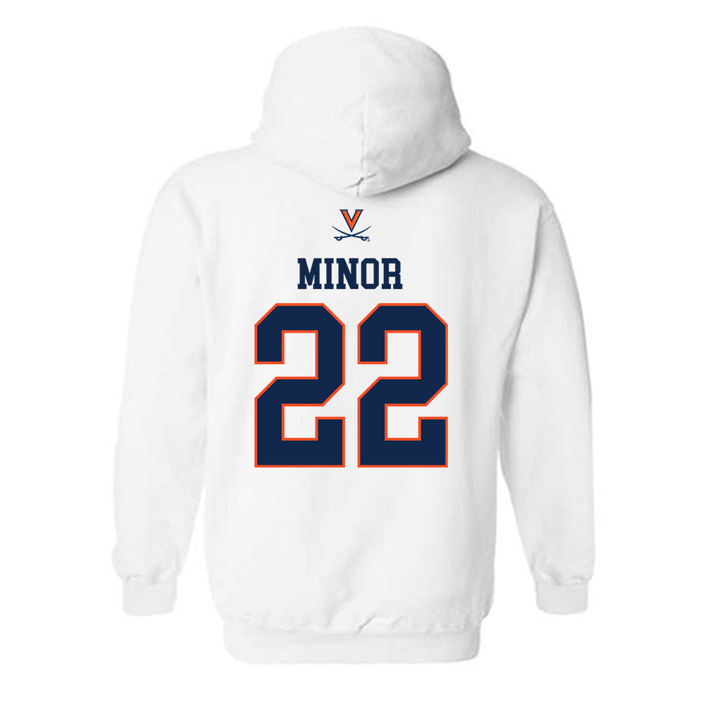 Virginia - NCAA Men's Basketball : Jordan Minor - Hooded Sweatshirt Replica Shersey