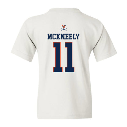 Virginia - NCAA Men's Basketball : Isaac McKneely - Youth T-Shirt Replica Shersey