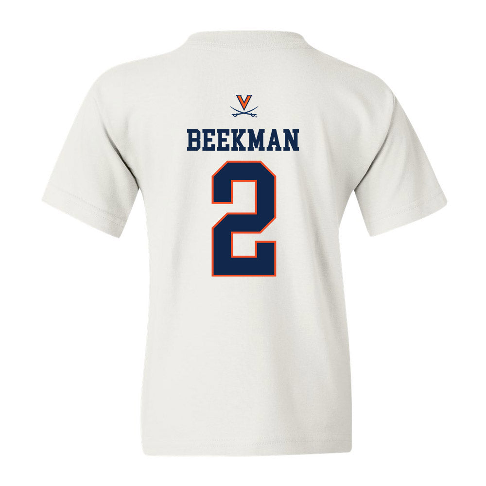 Virginia - NCAA Men's Basketball : Reece Beekman - Youth T-Shirt Replica Shersey