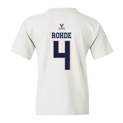 Virginia - NCAA Men's Basketball : Andrew Rohde - Youth T-Shirt Replica Shersey