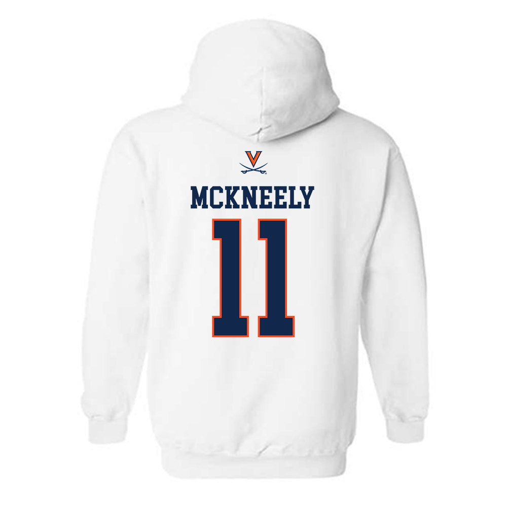 Virginia - NCAA Men's Basketball : Isaac McKneely - Hooded Sweatshirt Replica Shersey