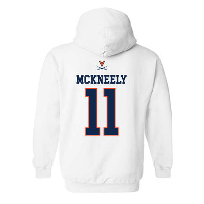 Virginia - NCAA Men's Basketball : Isaac McKneely - Hooded Sweatshirt Replica Shersey