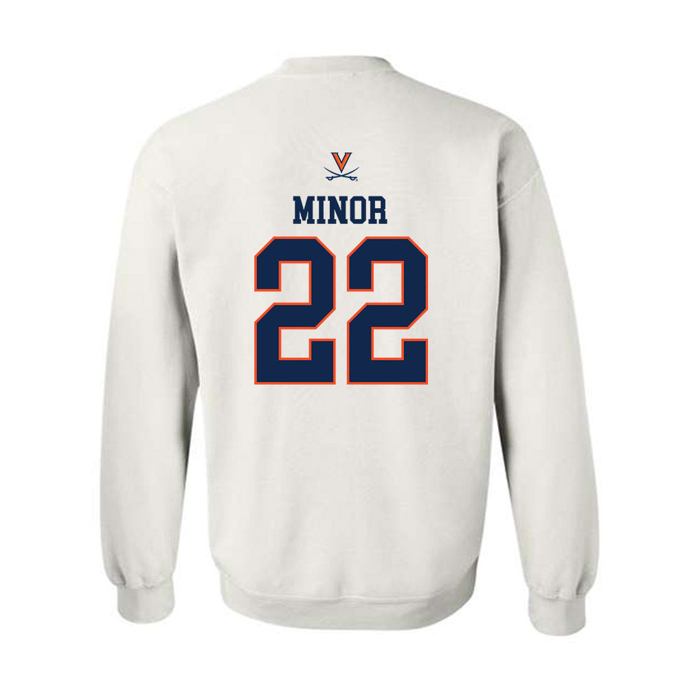 Virginia - NCAA Men's Basketball : Jordan Minor - Crewneck Sweatshirt Replica Shersey