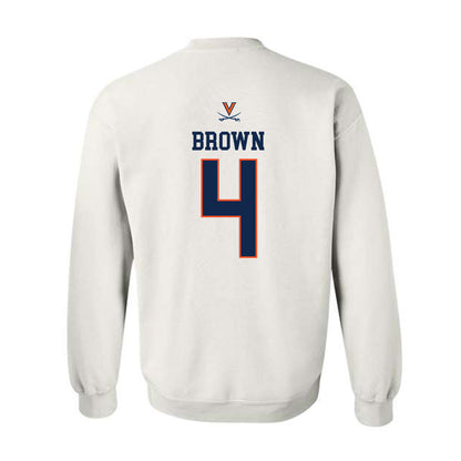 Virginia - NCAA Women's Basketball : Jillian Brown - Crewneck Sweatshirt Replica Shersey