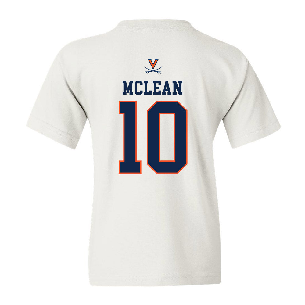 Virginia - NCAA Women's Basketball : Mir McLean - Youth T-Shirt Replica Shersey