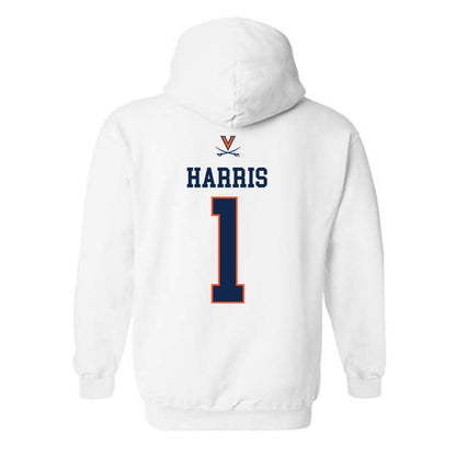 Virginia - NCAA Men's Basketball : Dante Harris - Hooded Sweatshirt Replica Shersey