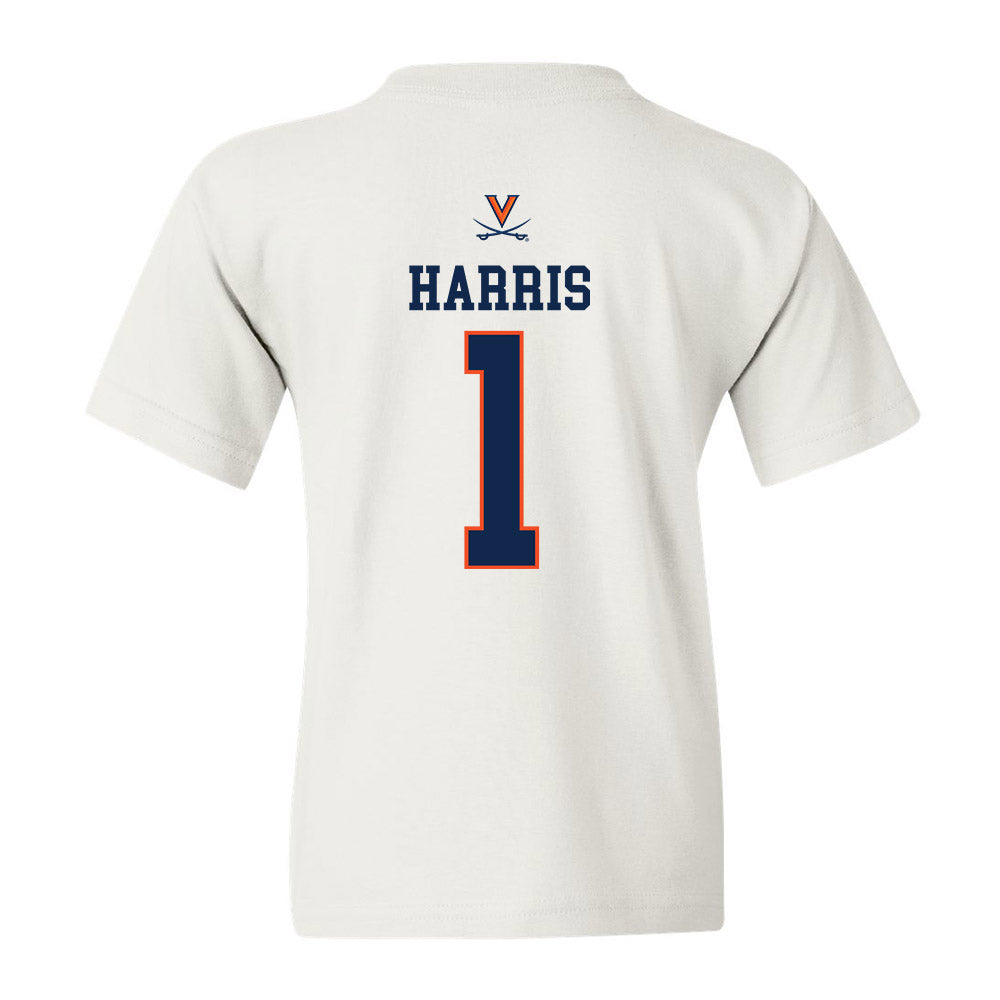 Virginia - NCAA Men's Basketball : Dante Harris - Youth T-Shirt Replica Shersey