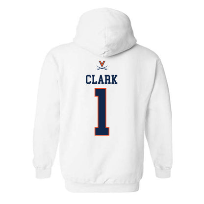 Virginia - NCAA Women's Basketball : Paris Clark - Hooded Sweatshirt Replica Shersey