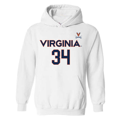 Virginia - NCAA Men's Basketball : Jacob Groves - Hooded Sweatshirt Replica Shersey