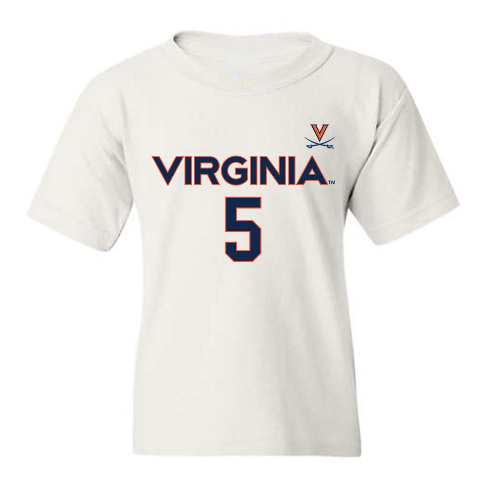 Virginia - NCAA Men's Basketball : Desmond Roberts - Youth T-Shirt Replica Shersey