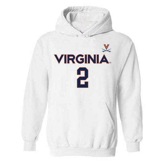 Virginia - NCAA Men's Basketball : Reece Beekman - Hooded Sweatshirt Replica Shersey