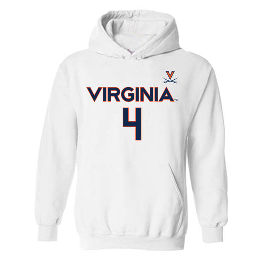 Virginia - NCAA Men's Basketball : Andrew Rohde - Hooded Sweatshirt Replica Shersey