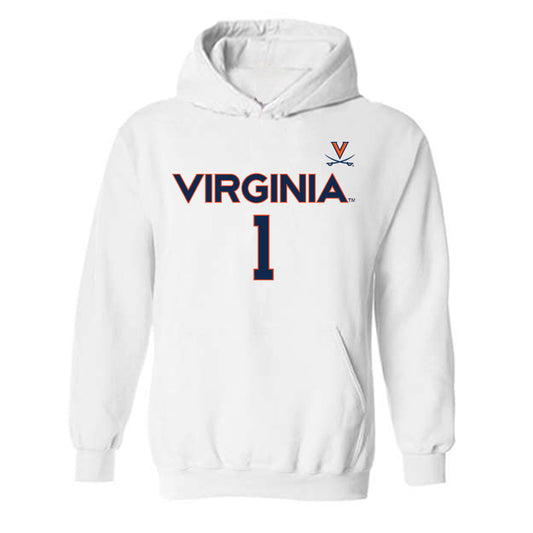 Virginia - NCAA Women's Basketball : Paris Clark - Hooded Sweatshirt Replica Shersey