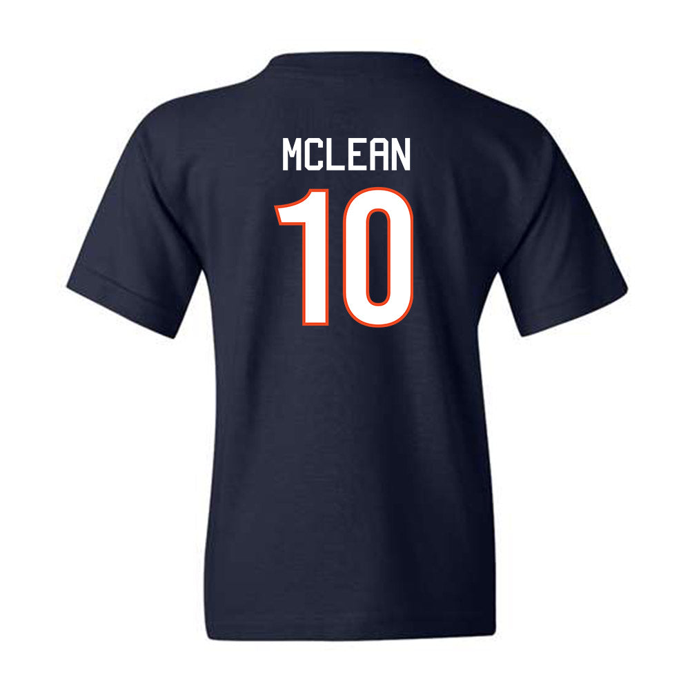 Virginia - NCAA Women's Basketball : Mir McLean - Youth T-Shirt Replica Shersey