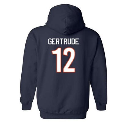 Virginia - NCAA Men's Basketball : Elijah Gertrude - Hooded Sweatshirt Replica Shersey