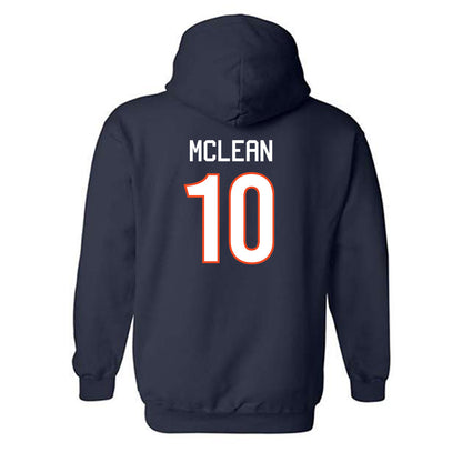 Virginia - NCAA Women's Basketball : Mir McLean - Hooded Sweatshirt Replica Shersey