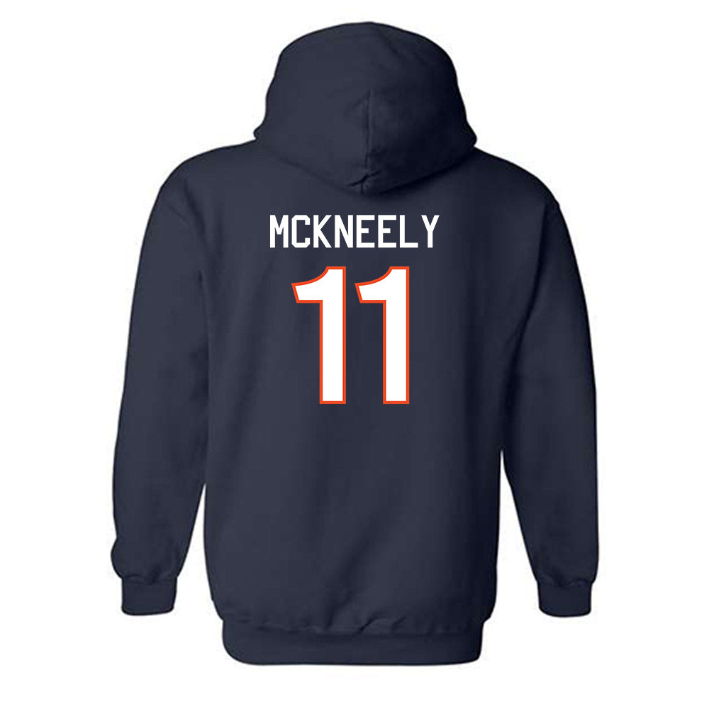 Virginia - NCAA Men's Basketball : Isaac McKneely - Hooded Sweatshirt Replica Shersey