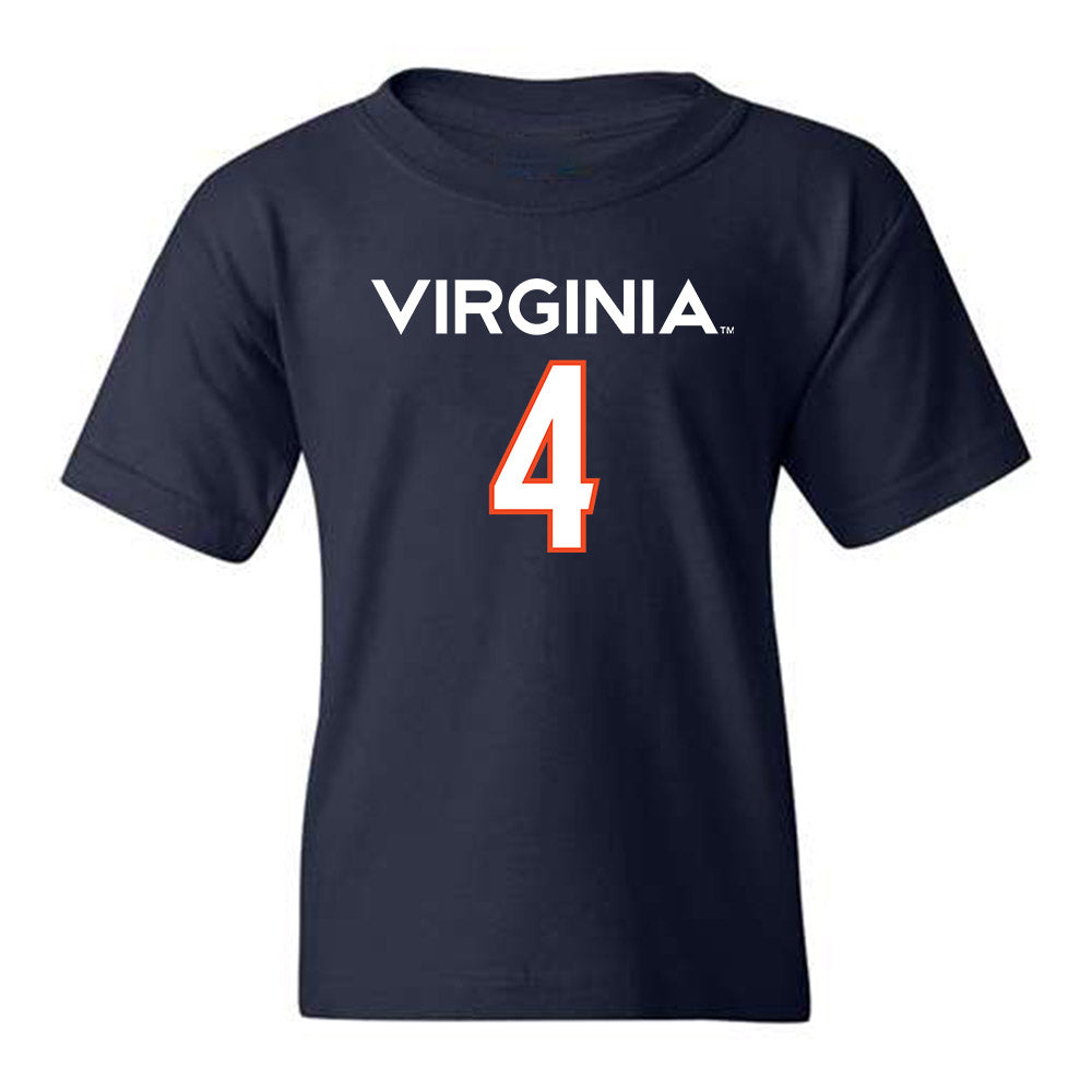 Virginia - NCAA Men's Basketball : Andrew Rohde - Youth T-Shirt Replica Shersey