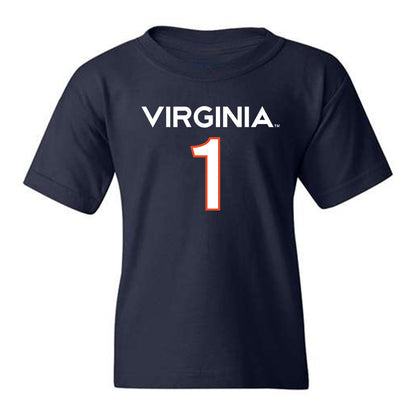 Virginia - NCAA Men's Basketball : Dante Harris - Youth T-Shirt Replica Shersey