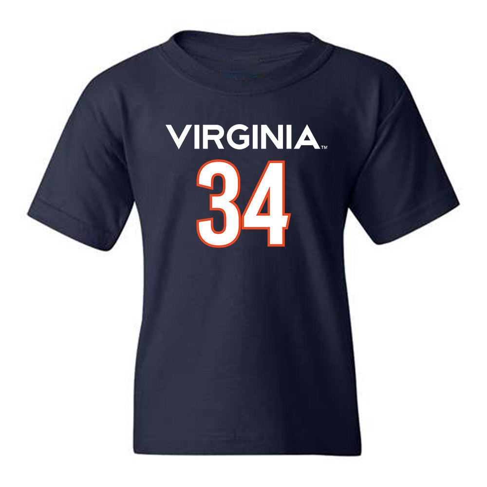 Virginia - NCAA Men's Basketball : Jacob Groves - Youth T-Shirt Replica Shersey