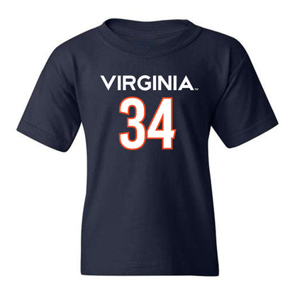 Virginia - NCAA Men's Basketball : Jacob Groves - Youth T-Shirt Replica Shersey