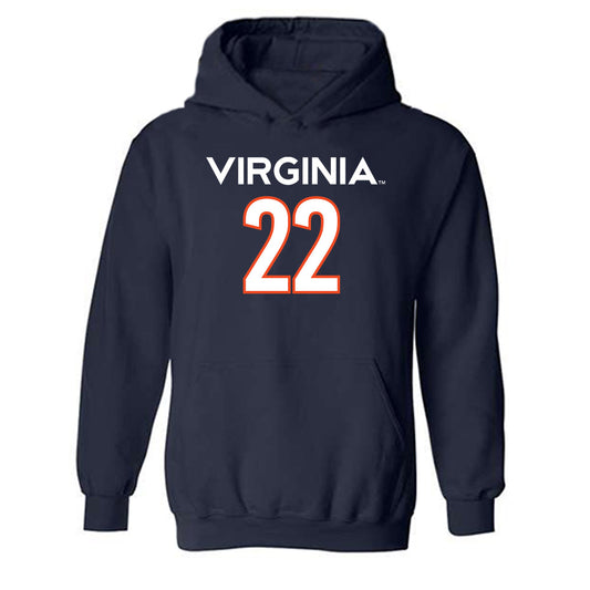 Virginia - NCAA Men's Basketball : Jordan Minor - Hooded Sweatshirt Replica Shersey