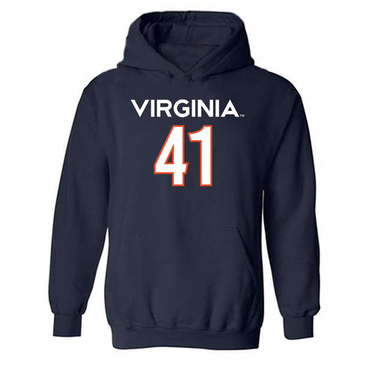 Virginia - NCAA Women's Basketball : Taylor Lauterbach - Hooded Sweatshirt Replica Shersey