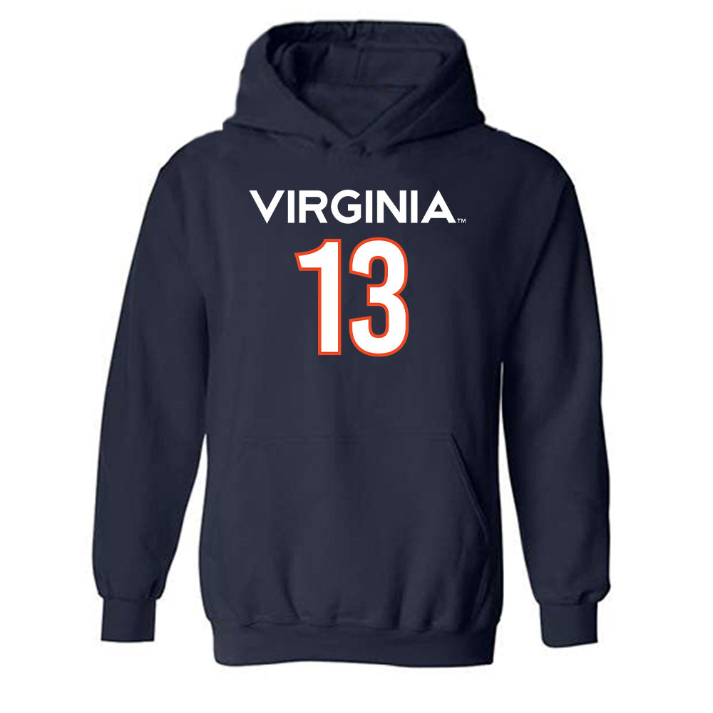 Virginia - NCAA Men's Basketball : Ryan Dunn - Hooded Sweatshirt Replica Shersey