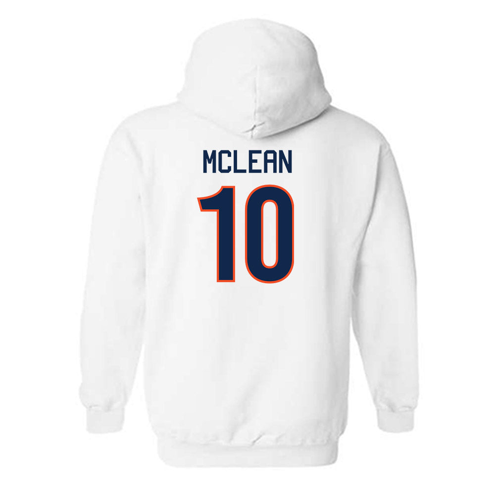 Virginia - NCAA Women's Basketball : Mir McLean - Hooded Sweatshirt Replica Shersey